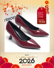 Giày Cao Gót Mũi Nhọn 5cm Merly 1526 Đỏ Rượu, Giày Cao Gót Đỏ, Giày Đi Tiệc, Giày Cao Gót 5cm, Giày Cao Gót Big Size, Giày Cao Gót Mặc Áo Dài, Giày Nữ Tết 2025