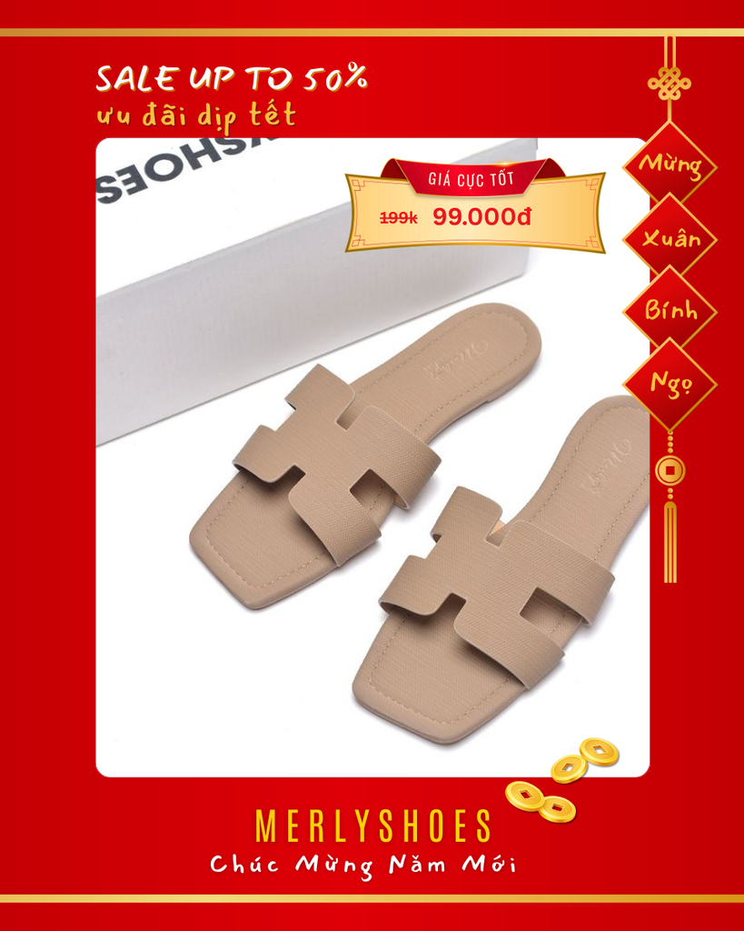 Dép Chữ H Nữ Mềm Thương Hiệu Merly 1558 Nâu Vân Bigsize 35-43, Dép Nữ Big Size, Dép Nữ Quai Ngang, Dép Nữ Cao Cấp, Dép Lê Nữ, Shop Giày Dép Big Size Nữ