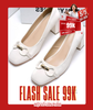 Giày Cao Gót Mũi Vuông Đế Vuông Trụ 6cm Khóa Ngang Merly 1581-6p Trắng Ngà, Giày Cao Gót Big Size 35-43, Giày Bít Mũi Nữ, Giày Công Sở Nữ, Giày Mũi Vuông Da Microfiber Mềm Mát & Chống Bám Bẩn Cao, Giày Cao Gót Big Size