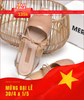 Giày Búp Bê Tiểu Thư Buộc Nơ, Giày Nữ Merly 1586 Nâu Kem, Giày Nữ Big Size 35-43, Giày Búp Bê Quai Ngang, Giày Bệt Nữ, Giày Búp Bê Màu Nude
