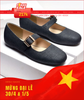 [PHOM TO] Giày Búp Bê Quai Ngang Mary Jane Bệt Merly 1629 Đen Jean, Giày Búp Bê Nữ, Giày Bệt Nữ, Giày Búp Bê Big Size