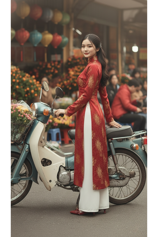 Giày Cao Gót Đỏ Nơ Phồng 3cm Mũi Nhọn Hở Gót Merly