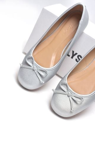 Giày Búp Bê Nữ, Giày Búp Bê Màu Bạc, Giày Búp Bê Bigsize Merly 1636