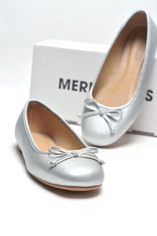 Giày Búp Bê Nữ Bạc Nơ Nhí Mũi Tròn Da Mềm Mại Merly 1636, Giày Búp Bê Big Size 35-43 Chuẩn Form, Phiên Bản Cải Tiến Của Giày Búp Bê Nơ 1038