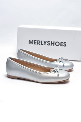 Giày Búp Bê Nữ Bạc Nơ Nhí Mũi Tròn Da Mềm Mại Merly 1636, Giày Búp Bê Big Size 35-43 Chuẩn Form, Phiên Bản Cải Tiến Của Giày Búp Bê Nơ 1038