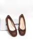 Giày Búp Bê Nơ Mũi Tròn Merly 1636 Nâu Choco, Giày Bệt Xinh, Giày Bệt Nữ, Bigsize 35-43