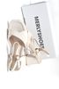 Sandals Cao Gót 6cm Quai Xoắn Mềm Merly 1641 Trắng Kem Vân Mây Size 35-43, Giày Xăng Đan Cao Gót Quai Ngang, Giày Công Sở Nữ