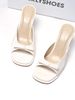 Guốc Nữ Quai Ngang Nơ Gót Nhọn 9cm Đúp Mũi Merly 1646-9P Trắng Kem Ivory, Guốc Nữ Bigsize 35-43, Dép Cao Gót Nữ Tính, Guốc Mules Mũi Vuông, Dép Guốc Hè 2026