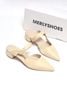 [New Arrivals] Guốc Sục Nữ Nude Mũi Nhọn Merly Bigsize 35-43, Giày Sục Nữ Đế Vuông 3cm 1647 Kem, Sandal Bít Mũi, Giày Mule, Giày Búp Bê, Giày Công Sở Nữ