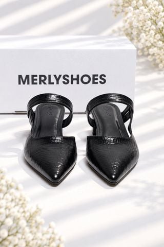 Guốc Sục Nữ, Giày Sục Nữ, Giày Sục Mũi Nhọn Gót Vuông 3cm