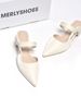 Guốc Sục Nữ Merly 1647 Trắng Ivory Bigsize 35-43, Giày Sục Nữ Mũi Nhọn Đế Vuông 3cm 1647 Đen, Sandal Bít Mũi, Giày Mule, Giày Búp Bê, Giày Công Sở Nữ