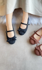 [New Arrivals] Giày Búp Bê Quai Ngang Đen Chấm Bi Cổ Điển Merly 1658, Giày Búp Bê Big Size 35-43, Giày Búp Bê Mũi Tròn Đế Bám Nền Chống Trơn, Giày Bệt, Giày Chấm Bi