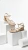 Sandal Dây Quai Mảnh Gót Thấp 5cm Merly 1659 Be Latte, Sandal Dây, Xăng Đan Gót Vuông, Giày Sandal Cao Gót Bigsize 35-43