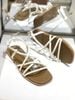 Sandal Dây Mảnh Bệt Merly 1660 Trắng Nâu, Xăng Đan Nữ Cao Cấp Đế Chống Trơn, Dép Sandal Nữ, Giày Sandals Nữ Chính Hãng, Giày Sandal Nữ Big Size Merly
