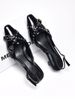 Giày Slingback Mũi Vuông Gót 5cm Merly 1664 Đen Onyx Bigsize 35-43 Thiết Kế Phối Khóa Mũi Giúp Thọn Mũi Chân, Giày Công Sở Nữ, Giày Cao Gót 5cm, Giày Nữ Gót Thấp