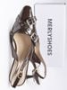 Giày Slingback Mũi Vuông Gót 5cm Merly 1664 Nâu Espresso Bigsize 35-43 Thiết Kế Phối Khóa Mũi Giúp Thọn Mũi Chân, Giày Công Sở Nữ, Giày Cao Gót 5cm, Giày Nữ Gót Thấp, Giày Công Sở Nữ