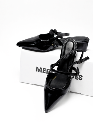 Giày Bít Mũi Nữ Đế Vuông 3cm Merly 1668 Đen Onyx Bigsize 35-43, Giày Xăng Đan Bít Mũi, Giày Công Sở Nữ, Giày Cao Gót Đế Vuông, Giày Slingback, Giày Bít Mũi Đế Thấp, Giày Bít Mũi Hở Gót
