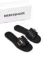 Dép Nữ Quai Ngang Bệt Da Mềm Êm Bigsize 35-43 Merly 1669 Đen Huyền, Dép Nữ Big Size, Dép Lê Nữ