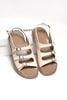 Sandal Nữ Bệt Merly 1673 Kem Sữa Mix Nâu, Xăng Đan Mũi Vuông Bầu Tròn Ôm Chân Quai Hậu, Dép Sandal Quai Ngang Nữ Big Size 35-43