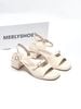 Sandal Gót Vuông 4cm Thiết Kế Quai Ngang Merly 1700 Trắng Ivory, Sandal Quai Ngang, Sandal Nữ, Xăng Đan Đế Thấp 5p, Xăng Đan Nữ Bigsize, Giày Công Sở Nữ