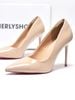 Giày Cao Gót Mũi Nhọn Gót Đũa 10cm Merly 1705 Be Latte Bóng Bigsize 35-43, Giày Cao Gót Bigsize, Giày Cao Gót Nude Mũi Nhọn, Giày Cao Gót 10cm, Giày Đi Tiệc, Giày Bít Mũi Nữ, Giày Công Sở Nữ