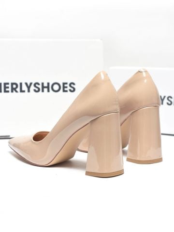 Giày Cao Gót Đế Vuông 10cm Merly 1706