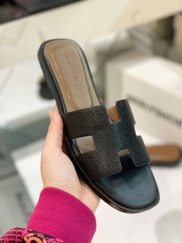 Dép Chữ H Nữ Da Mềm Merly 1649 Đen, Dép Nữ Quai Ngang, Dép Nữ Bigsize