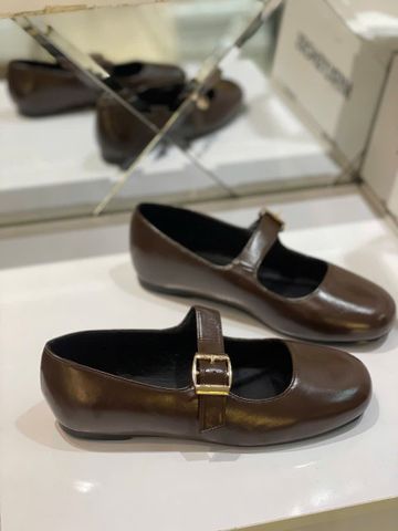 [PHOM TO] Giày Búp Bê Quai Ngang Mary Jane Bệt Merly 1629 Nâu Cocoa Bigsize 35-43, Giày Búp Bê Nữ, Giày Bệt Nữ