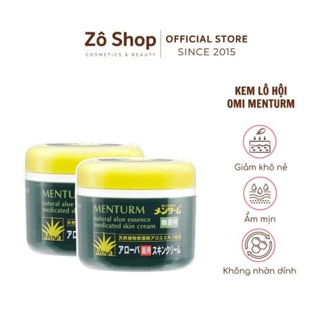 Kem dưỡng ẩm làm mềm mịn da chiết xuất lô hội Omi Menturm 185g