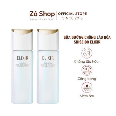 Sữa dưỡng nâng cơ, cải thiện nhăn Shiseido Elixir Bouncing Moist Emulsion 130ml