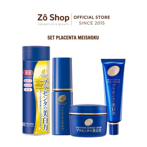 Set dưỡng trắng, giảm nhăn Meishoku Place Whiter Medicated