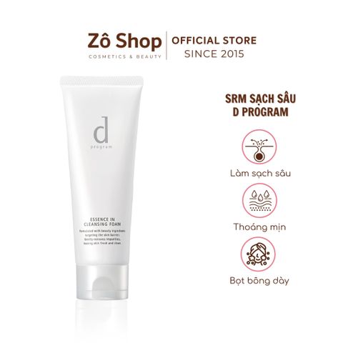 Sữa rửa mặt sạch sâu D Program Essence In Cleasing Foam 120g