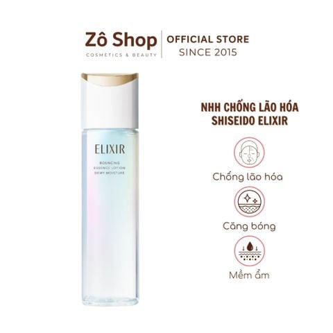 Nước hoa hồng nâng cơ, cải thiện nhăn Shiseido Elixir Bouncing Moist Lotion II 170ml