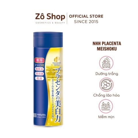 Nước hoa hồng dưỡng trắng, ngừa nám tàn nhang Meishoku Placewhiter Essence Lotion 190ml