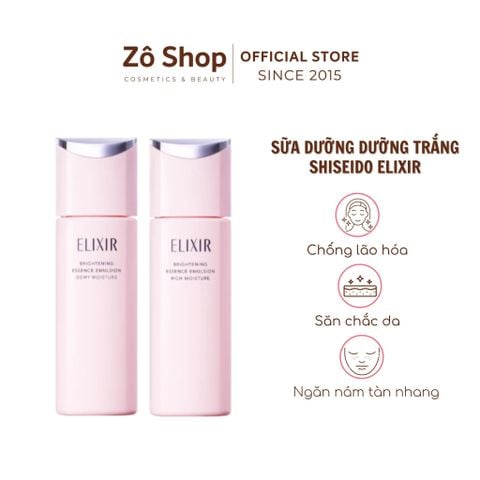 Sữa dưỡng dưỡng trắng, chống lão hóa - Shiseido Elixir White Clear Emulsion T I (130ml)