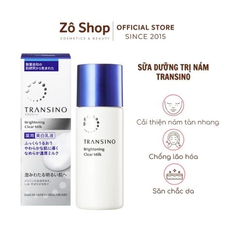 Sữa dưỡng trắng, cải thiện nám/ tàn nhang - Transino Whitening Clear Milk EX (100ml)