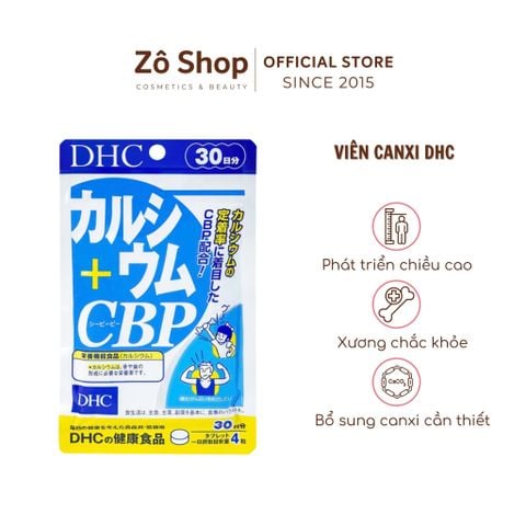 Viên uống hỗ trợ bổ sung Canxi DHC Calcium+CBP