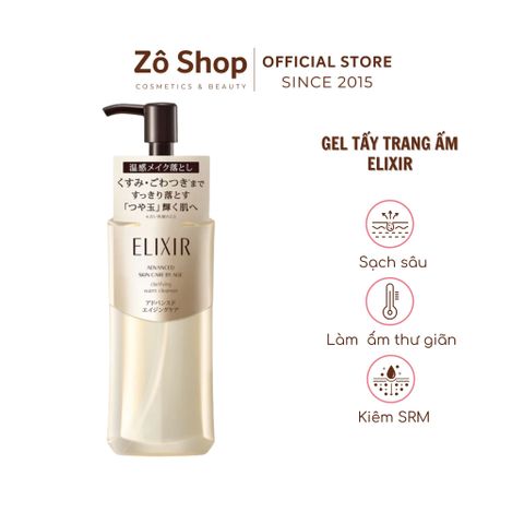 Gel tẩy trang làm ấm kiêm sữa rửa mặt Elixir Clarifying Warm Cleanser 180ml