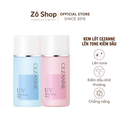 Kem lót kiềm dầu lên tone sáng mịn, chống nước - Cezanne Make Keep Base SPF28 PA++ (30ml)