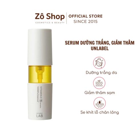 Serum Unlabel LAB dưỡng trắng, mờ thâm, hỗ trợ se khít lỗ chân lông Vitamin C V Essence Premium 50ml