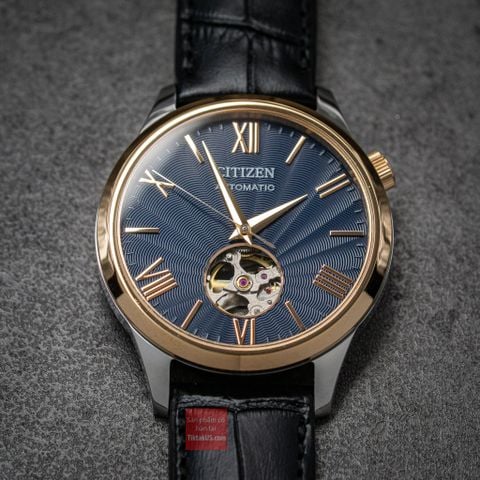 Đồng hồ nam Citizen Automatic Mechanical Open Heart NH9136-02L 40mm