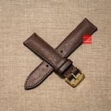 Dây đồng hồ da bò thật, da thảo mộc Pueblo may thủ công handmade size 18-19-20-21-22mm