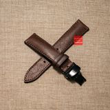 Dây đồng hồ handmade da thảo mộc Pueblo may thủ công kèm khóa bướm chống gãy dây size 18-19-20-21-22mm tặng cây tháo