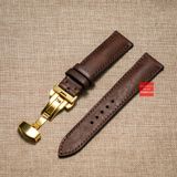 Dây đồng hồ handmade da thảo mộc Pueblo may thủ công kèm khóa bướm chống gãy dây size 18-19-20-21-22mm tặng cây tháo