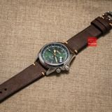 Dây đồng hồ handmade da thảo mộc Pueblo may thủ công không chỉ viền kèm khóa size 18-19-20-21-22mm