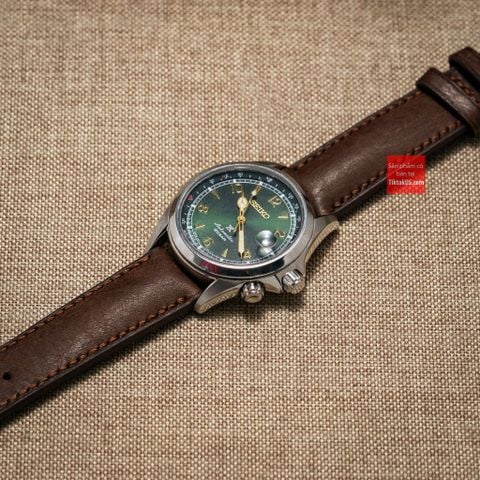 Dây đồng hồ handmade da thảo mộc Pueblo may thủ công kèm khóa bướm chống gãy dây size 18-19-20-21-22mm tặng cây tháo