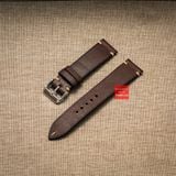 Dây đồng hồ handmade da thảo mộc Pueblo may thủ công không chỉ viền kèm khóa size 18-19-20-21-22mm