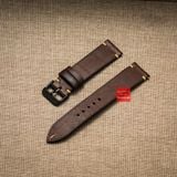 Dây đồng hồ handmade da thảo mộc Pueblo may thủ công không chỉ viền kèm khóa size 18-19-20-21-22mm