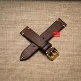 Dây đồng hồ handmade da thảo mộc Pueblo may thủ công không chỉ viền kèm khóa size 18-19-20-21-22mm