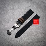 Dây đồng hồ vải canvas Seiko quân đội màu đen